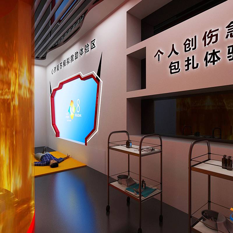 趣味性防空防災電子設備與多媒體互動人防民防展廳設計 計算機軟硬件的創(chuàng)新融合